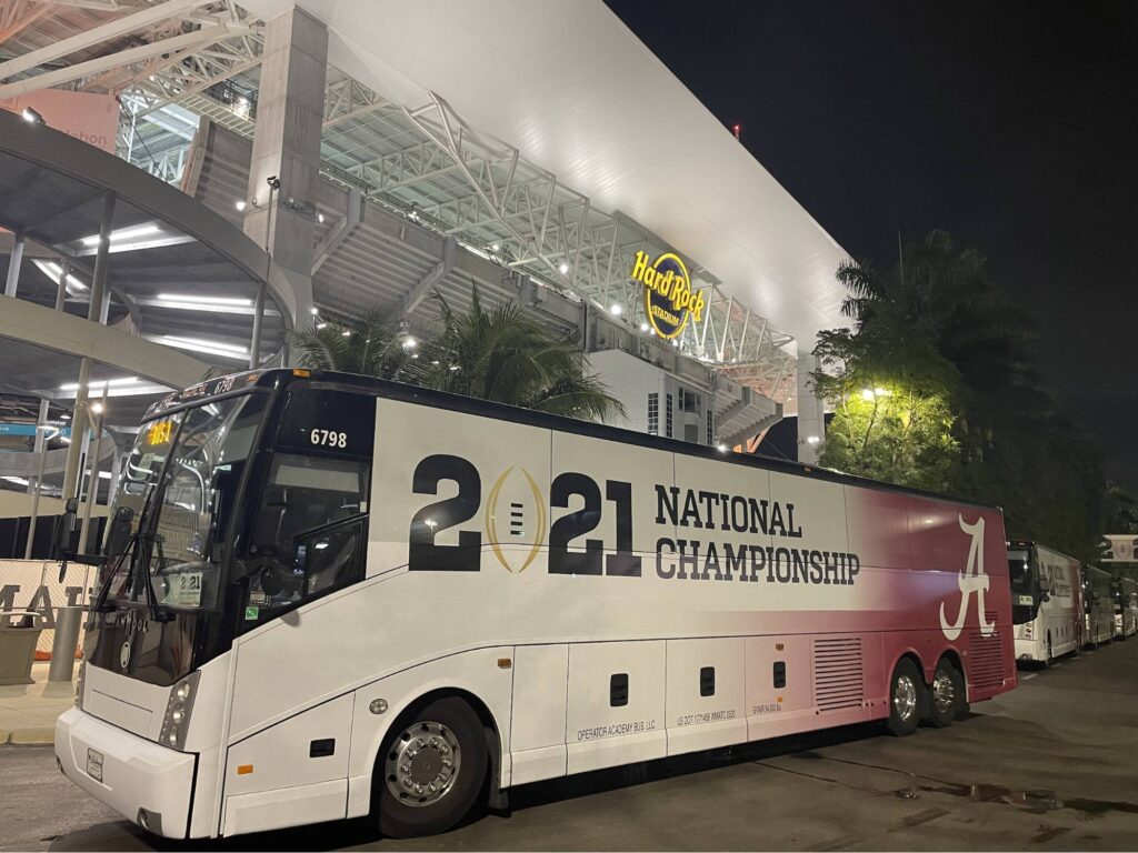 2021 Shuttle Bus College Footbal Playoffs Miami