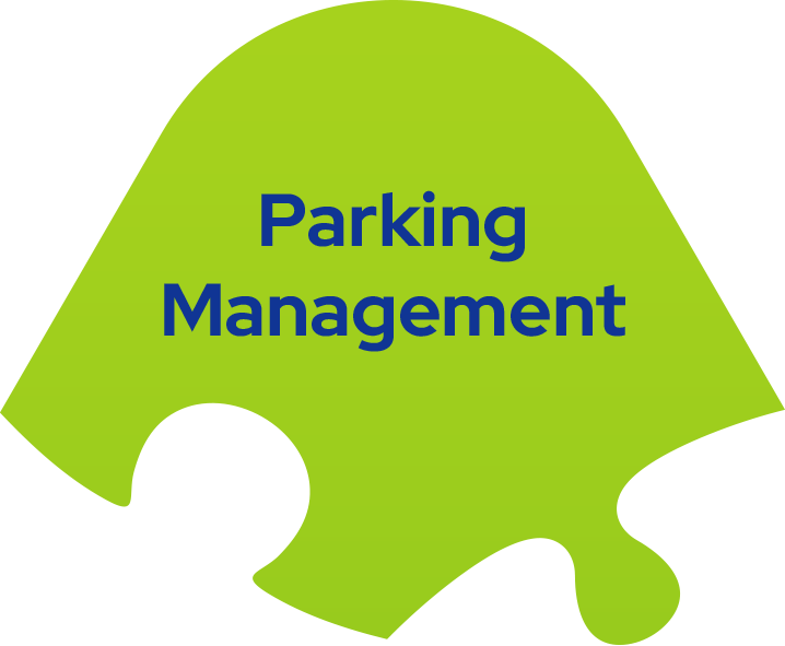 Parking management puzzle piece
