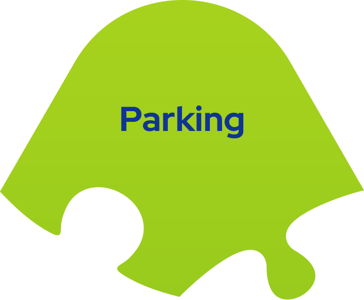 Parking puzzle piece